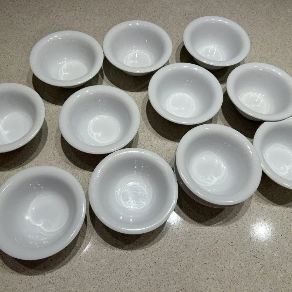 GET B-105-DW Melamine Narrow Rim Deep Fruit/Soup Bowl, 10 OZ , White, Set of 12